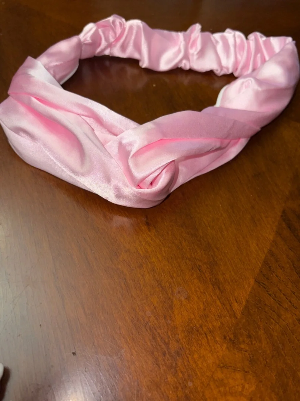 Kids Pink Spa Hair Accessory Set - Soft Headbands & Eye Mask
